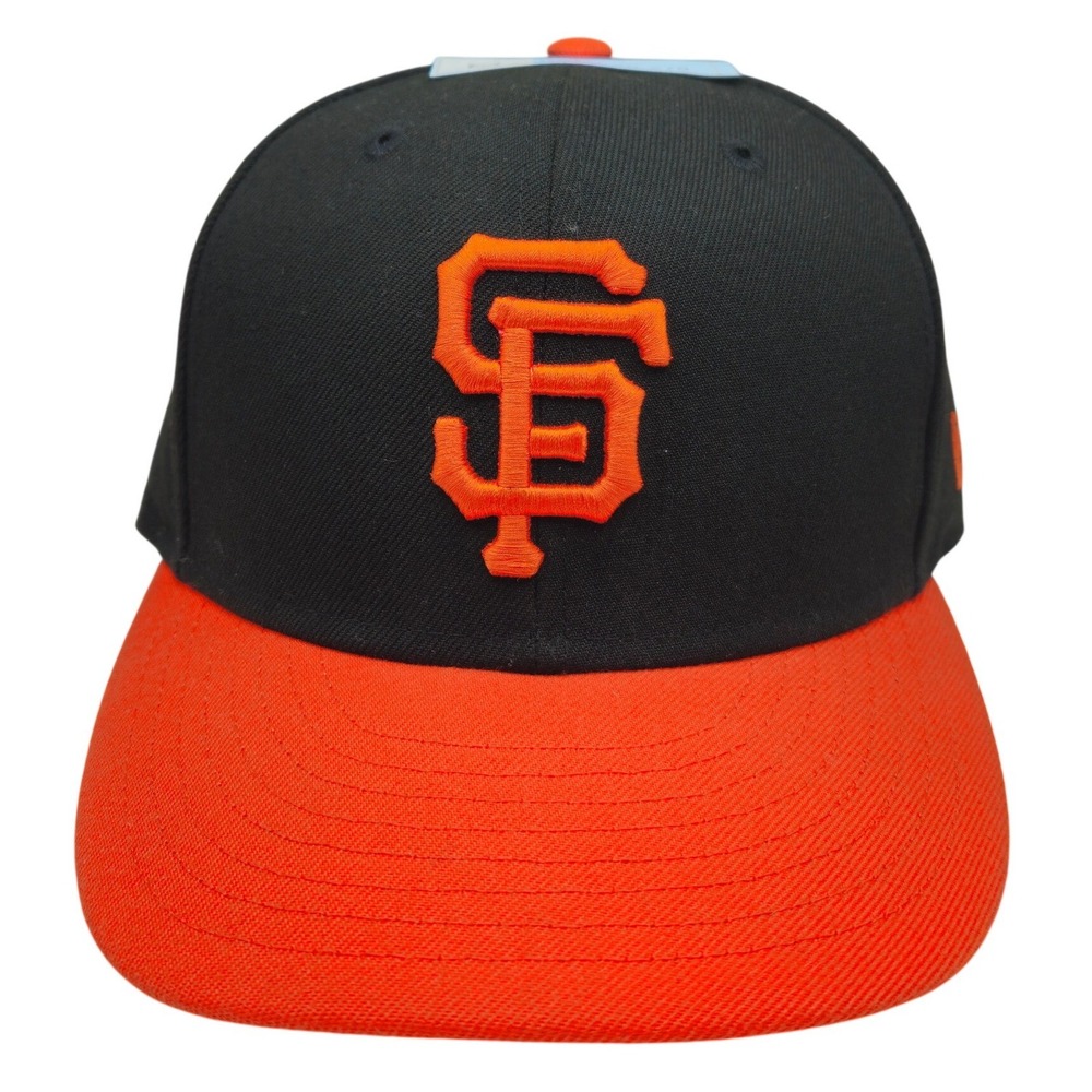 New Era 59FIFTY San Francisco Giants Fitted Hat Black Orange MLB Size 7 1/4